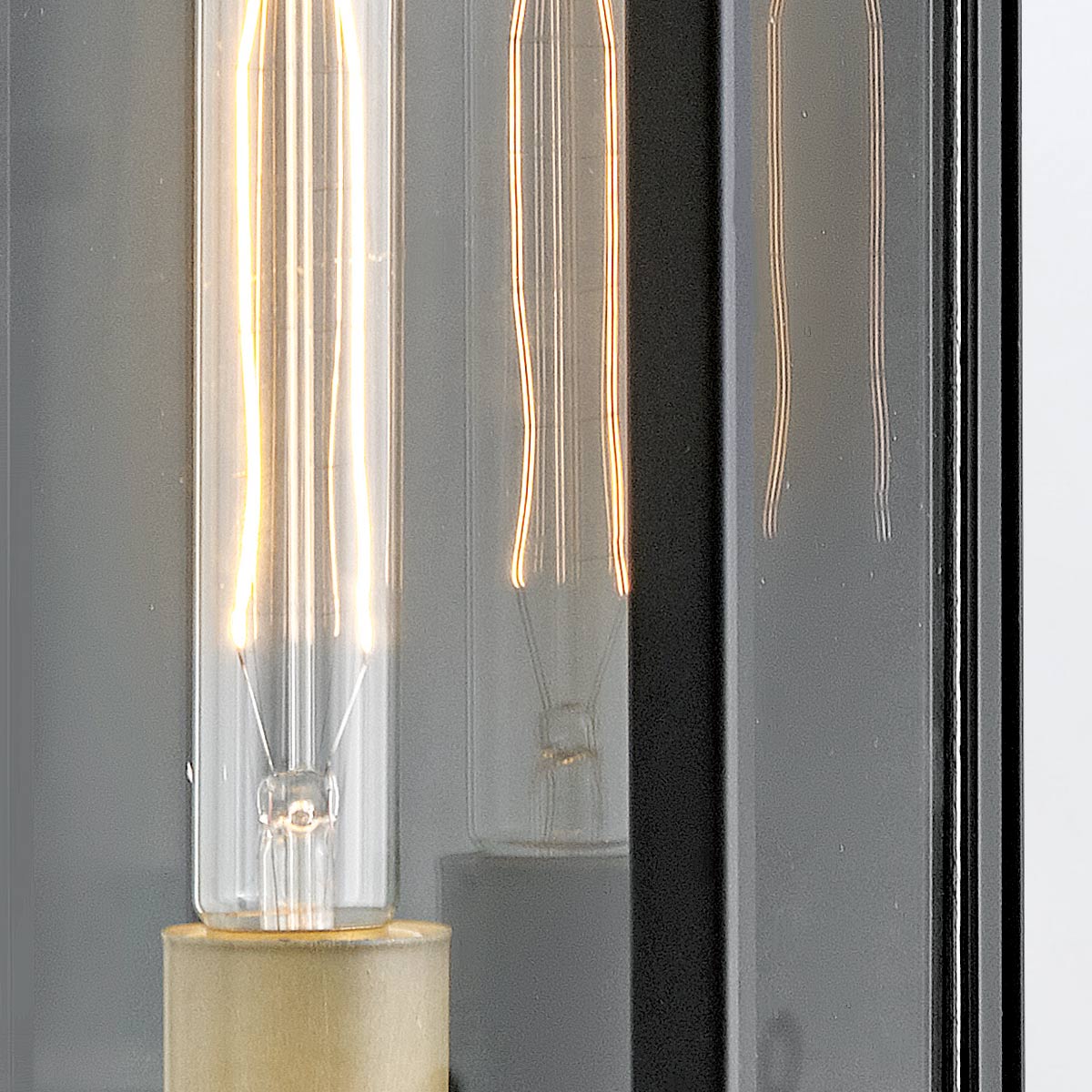 Średnia latarnia naścienna Catalina - 1 źródło światła - Czarny, oksydowany brąz, Hinkley - ePlafoniera.pl