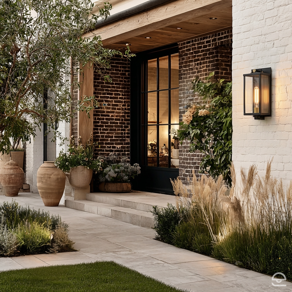 Średnia latarnia naścienna Catalina - 1 źródło światła - Czarny, oksydowany brąz, Hinkley