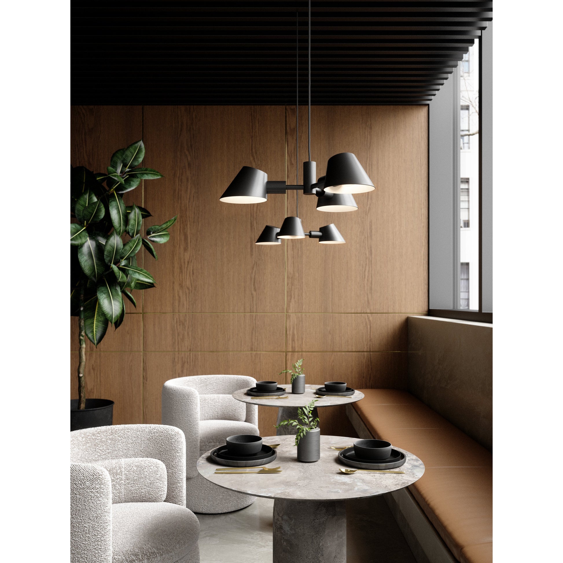 Stay 3-Spot | Pendant | Black, Design For The People - ePlafoniera.pl