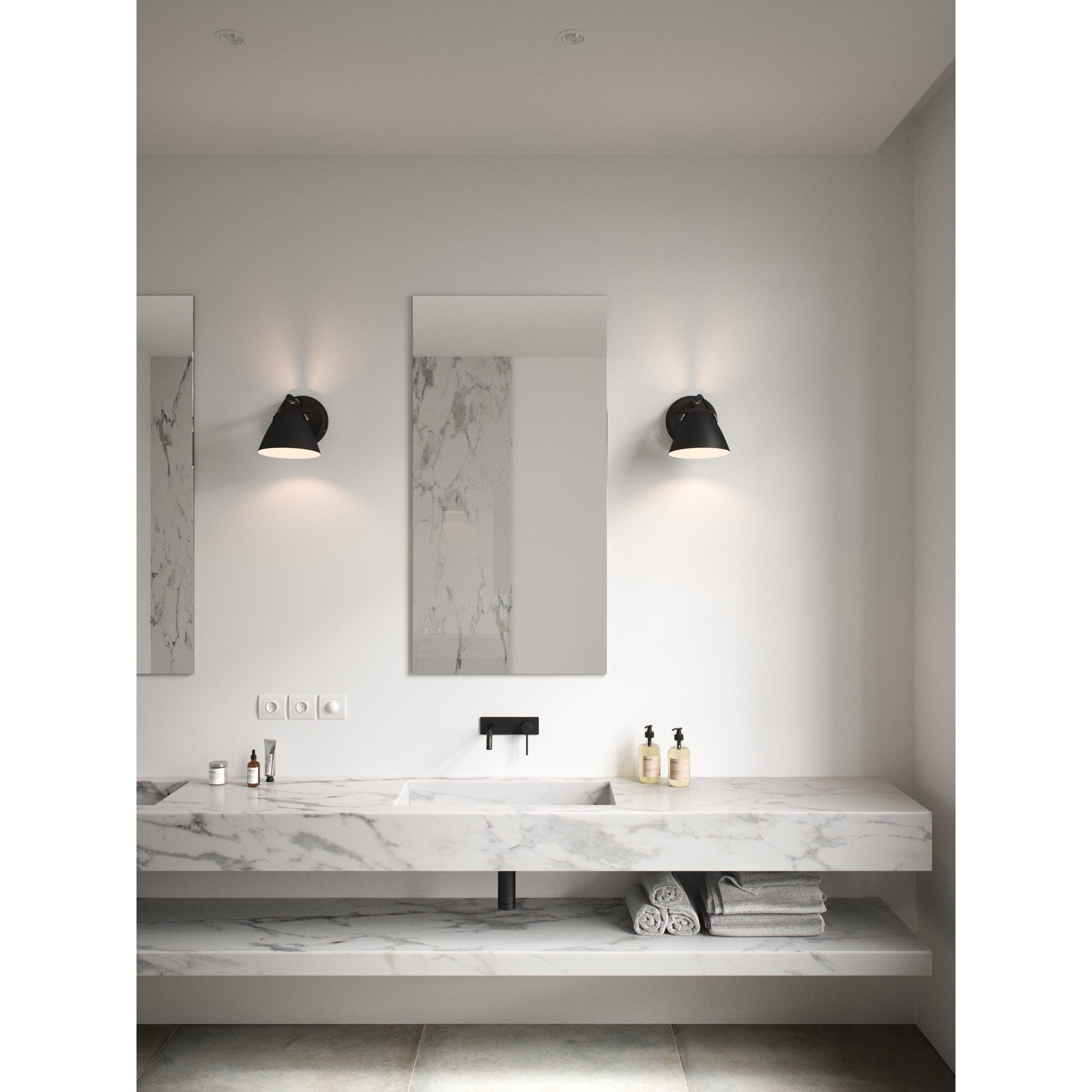 Strap 15 | Wall Light | Black, Design For The People - ePlafoniera