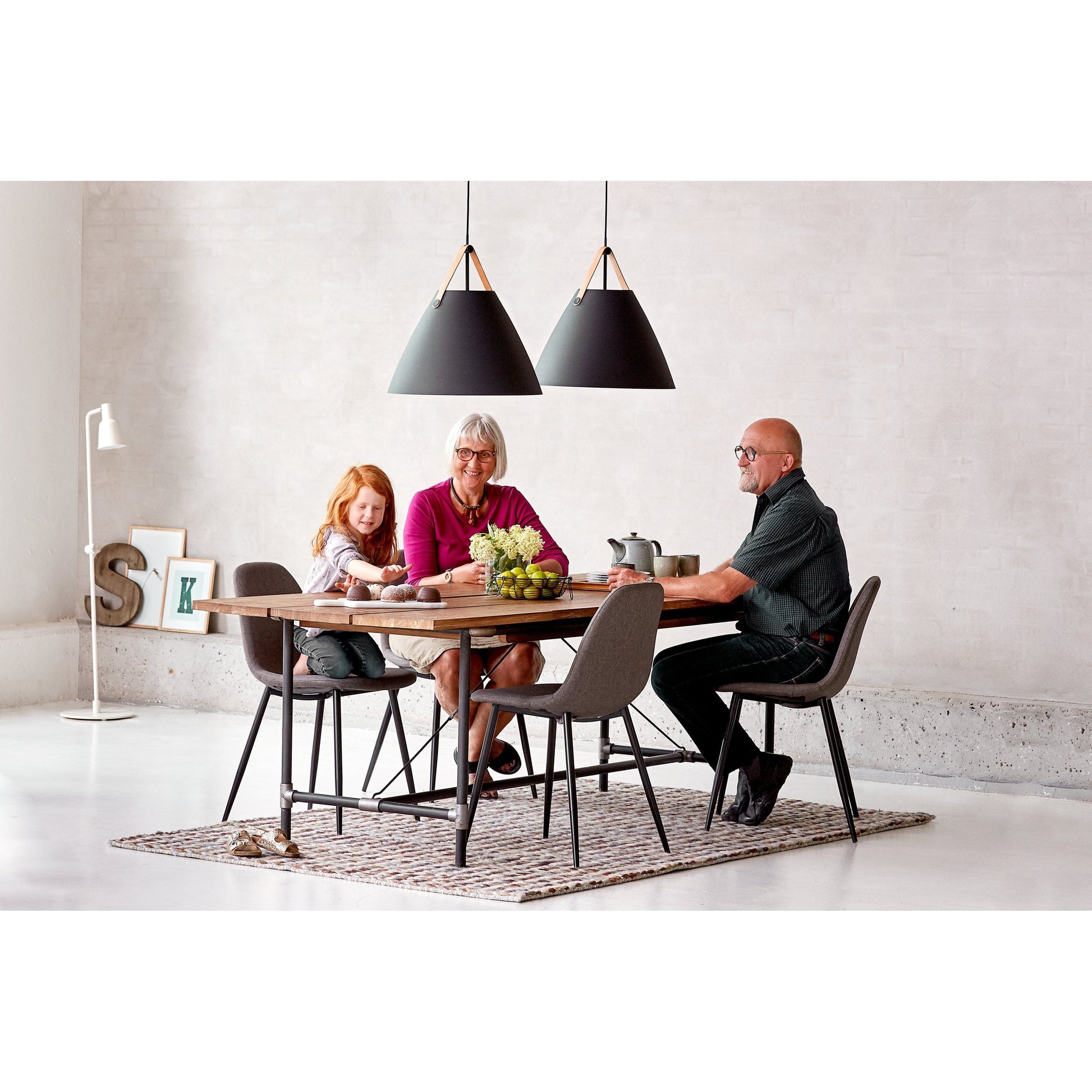 Strap 48 | Pendant | Black, Design For The People - ePlafoniera.pl
