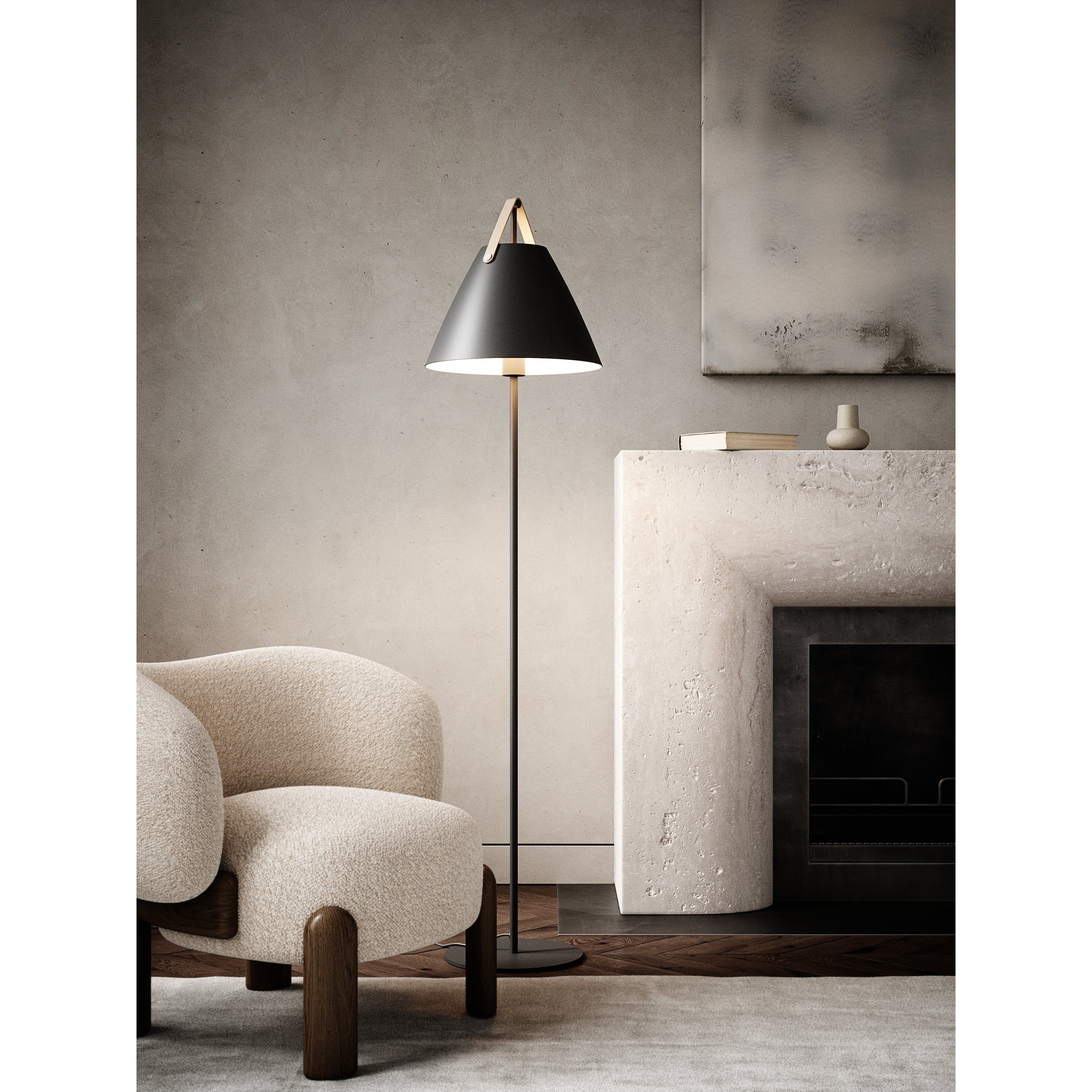 Strap | Floor Lamp | Black, Design For The People - ePlafoniera.pl