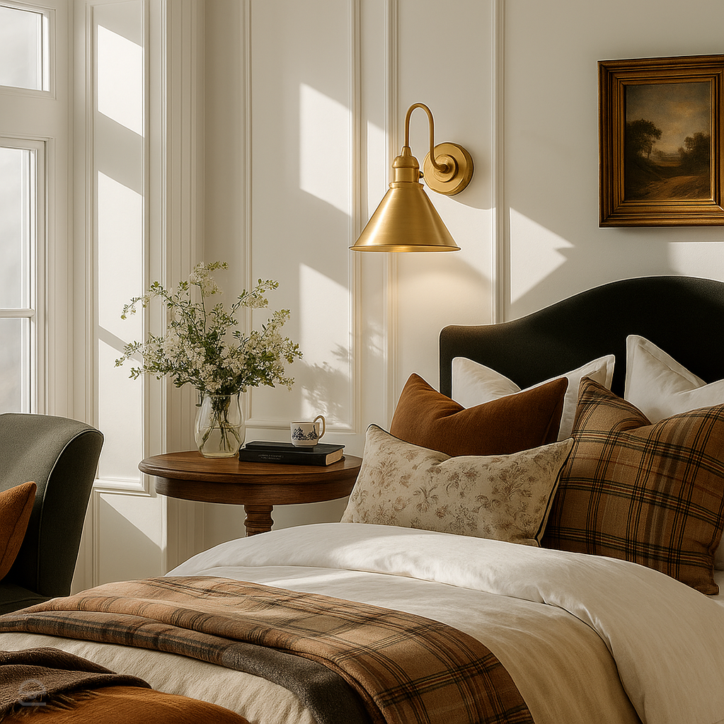 Kinkiet w stylu prowansalskim mosiądz - Provence / Elstead