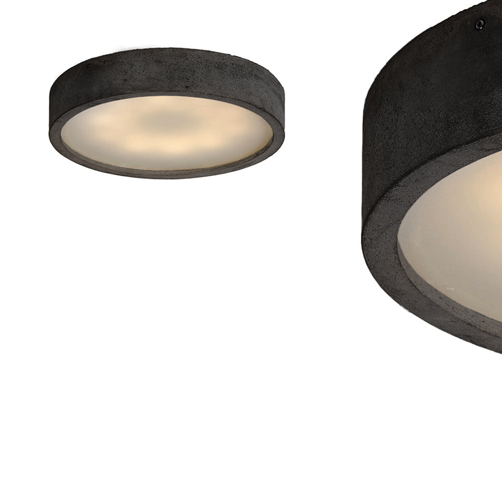 Sufitowa lampa betonowa LED - plafoniera 36cm (18W lub 24W) do salonu kuchni (Plan 36) Loftlight