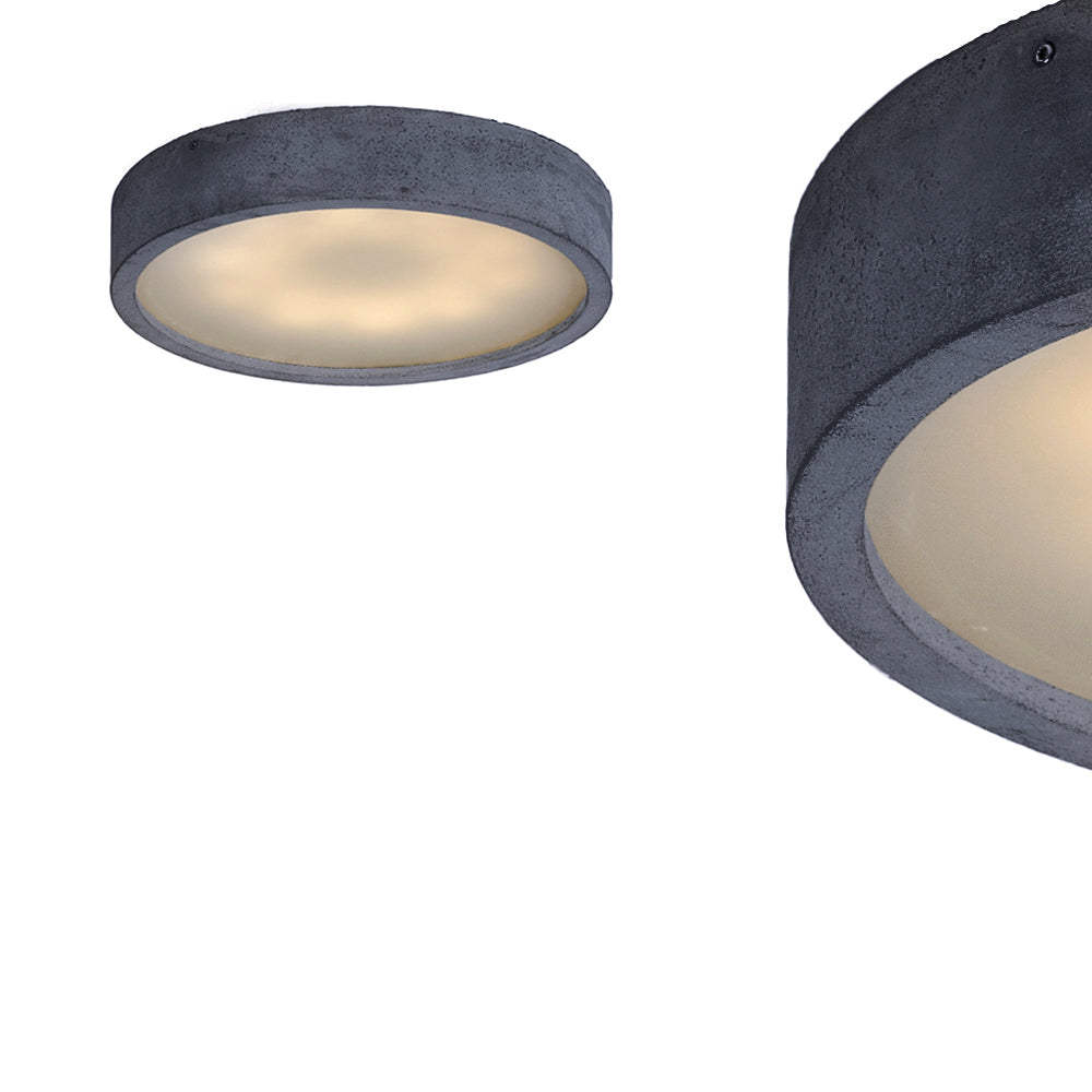 Sufitowa lampa betonowa LED - plafoniera 36cm (18W lub 24W) do salonu kuchni (Plan 36) Loftlight