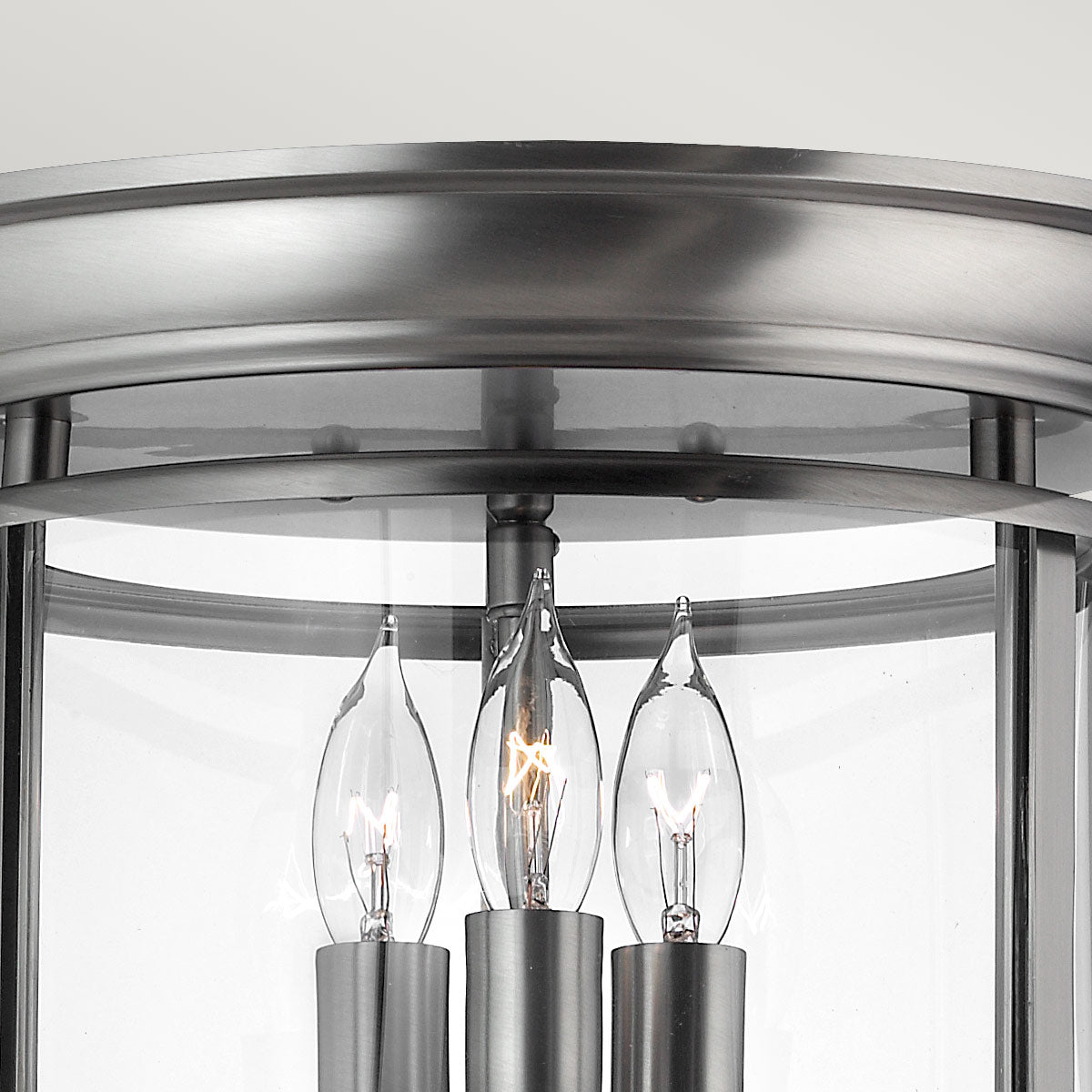 Sufitowa latarnia 29cm (pewter) lampa - plafon do salonu kuchni sypialni łazienki (3xE14) Hinkley (Gentry)