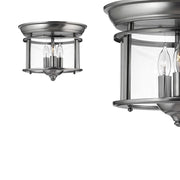 Sufitowa latarnia 29cm (pewter) lampa - plafon do salonu kuchni sypialni łazienki (3xE14) Hinkley (Gentry)