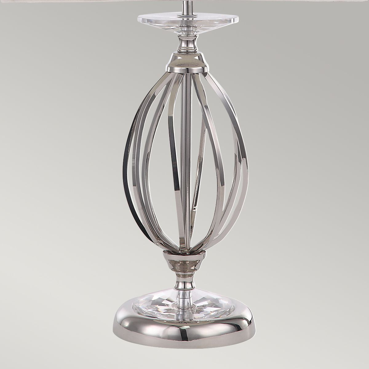Szczotkowany nikiel - lampa stołowa Aegean w stylu pałacowym - Elstead, 57cm (1xE27)