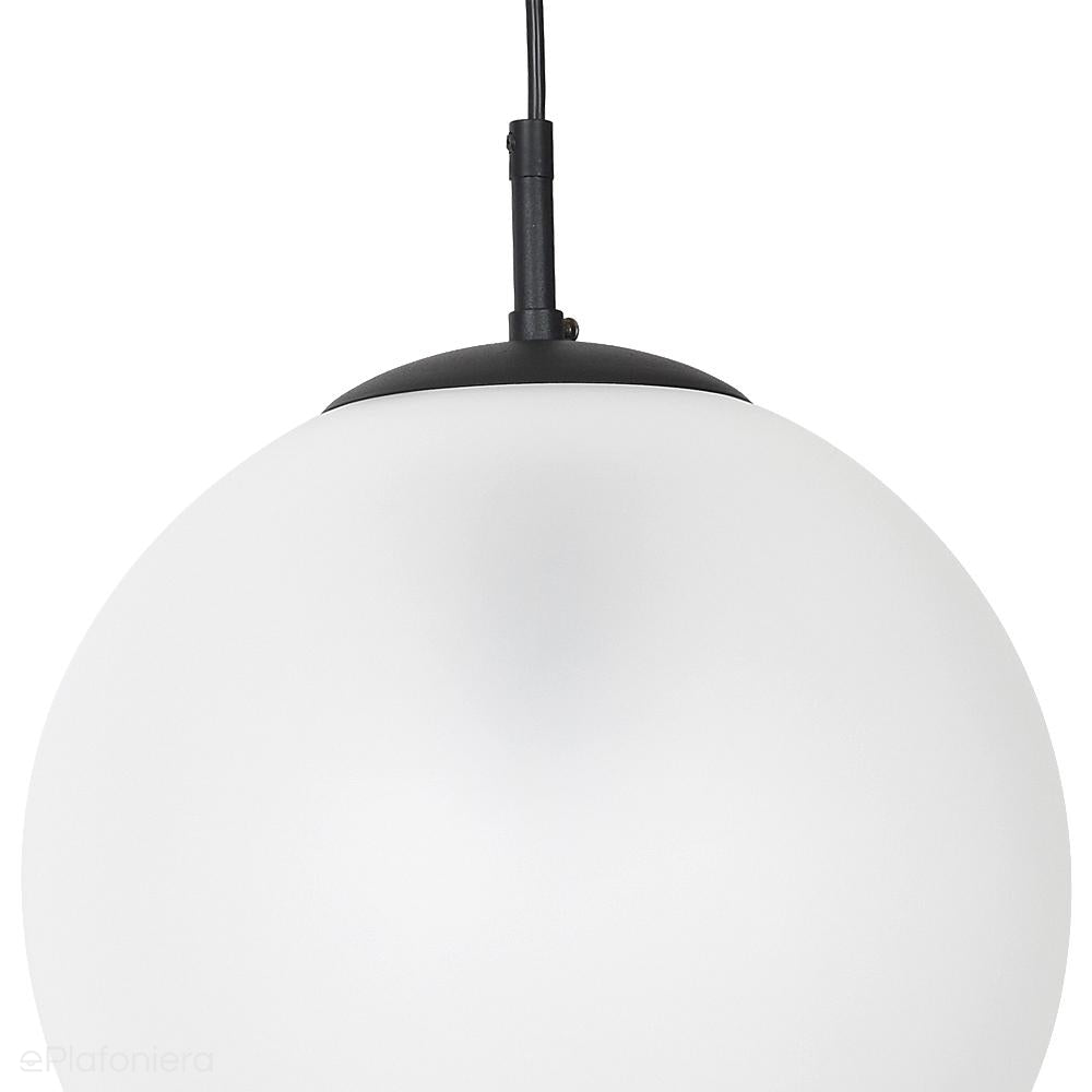 Szklana lampa wisząca, pojedyncza mleczna kula 1xE27, Aldex (Globus) 562G6 - ePlafoniera