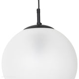 Szklana lampa wisząca, pojedyncza mleczna kula 1xE27, Aldex (Globus) 562G6 - ePlafoniera