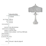 Tiffany lampa stołowa Cobalt, Quoizel