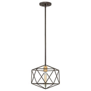 Wisząca lampa druciana - ażurowa klatka (30x30cm) do salonu kuchni sypialni (1xE27) Hinkley (Astrid)