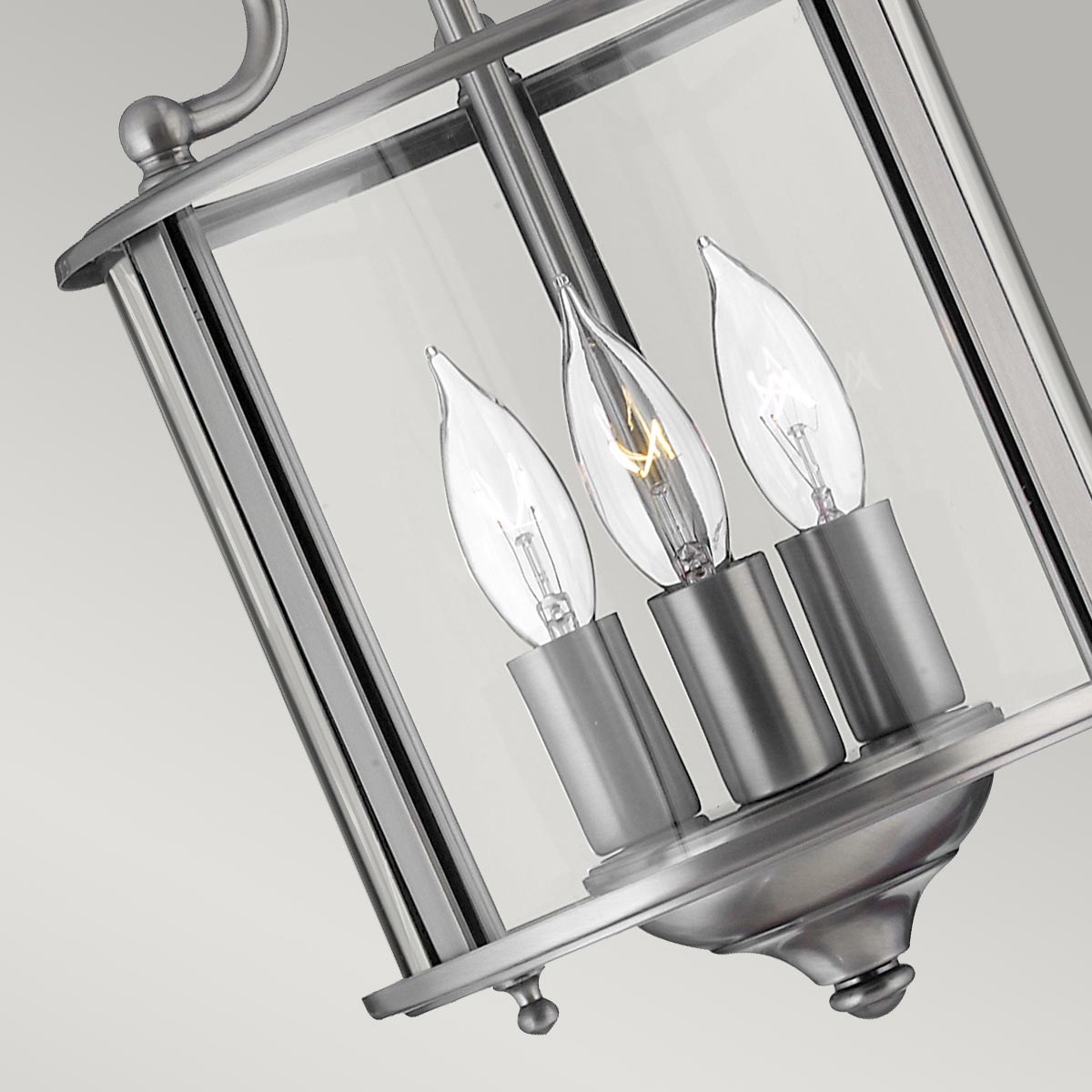Wisząca latarnia 20cm (pewter) lampa do salonu kuchni sypialni łazienki (3xE14) Hinkley (Gentry)