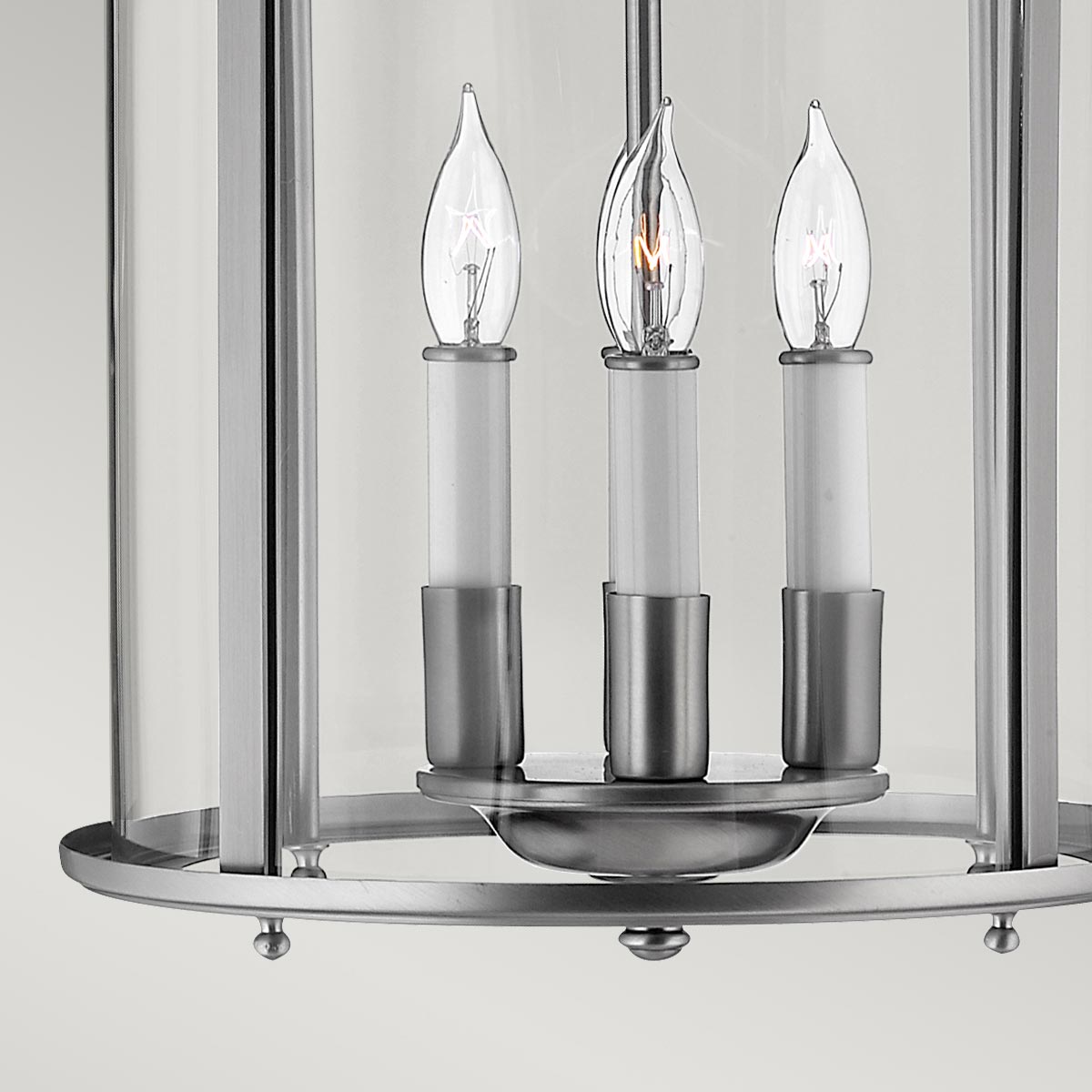 Wisząca latarnia 30cm (pewter) lampa do salonu kuchni sypialni łazienki (4xE14) Hinkley (Gentry)