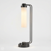 Wynwood – industrialna lampa stołowa, miejski brąz