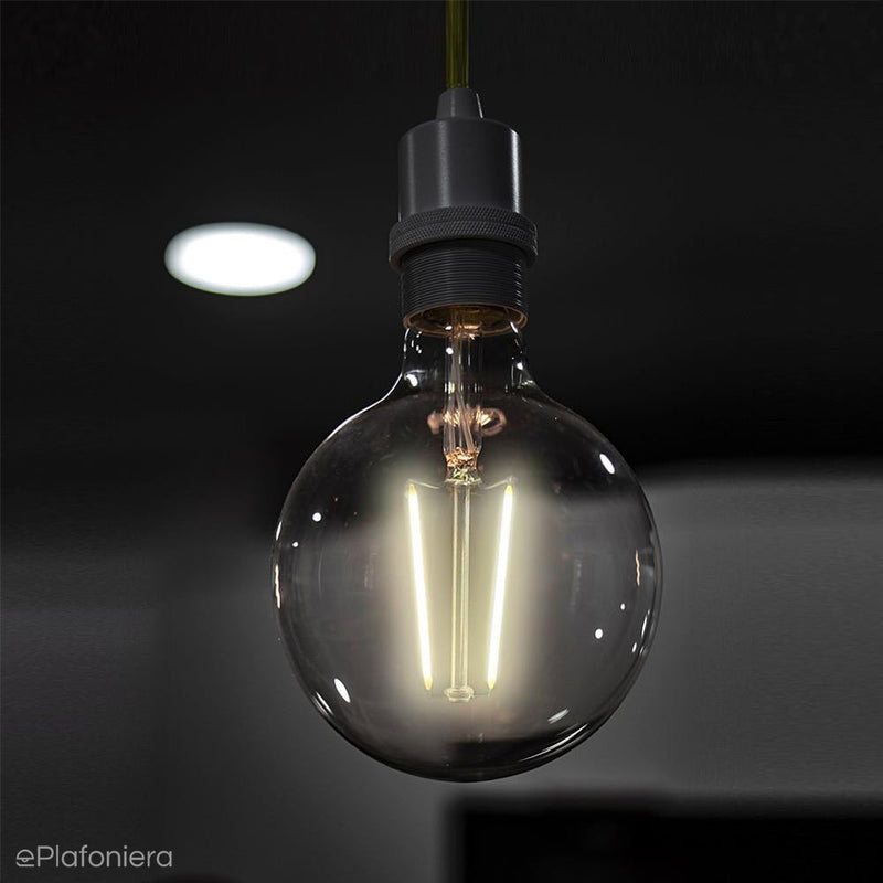 Żarówka dymiona, LED E27 Filament (Globe G125 4,5W=29W) (310lm, 4000K) WOJLED1125