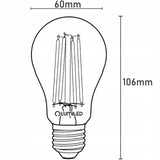 Żarówka LED E27 A60 11W = 100W 1521lm 3000K Ciepła 360° Filament LUMILED