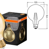 Żarówka LED E27 Filament (Globe G125, 7W/4W/2,5W) (725lm/420lm/225lm, 2500K) Osram/OSRVIN0008