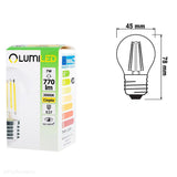 Żarówka LED E27 Filament (kulka 7W=60W) (770lm, 4000K/3000K) Lumiled/LEDZARMI320