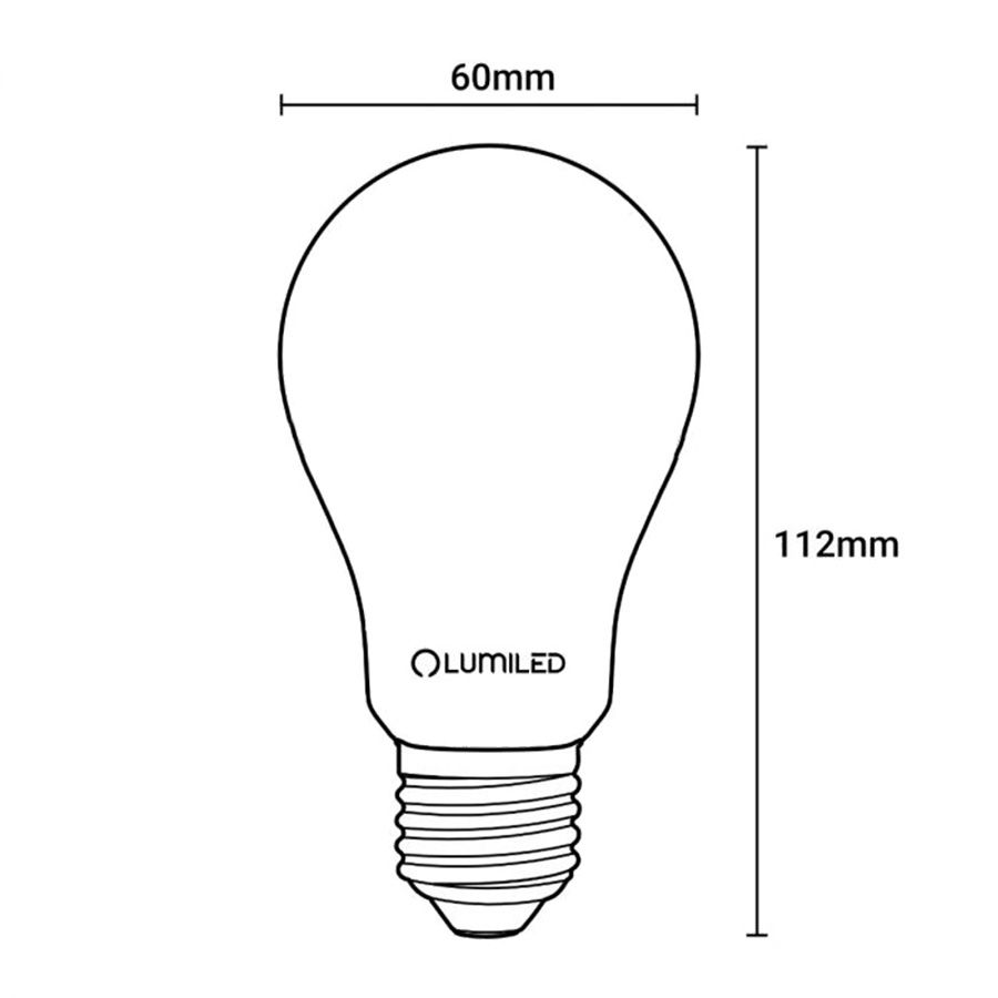 Żarówka LED E27 mleczna Filament (A60, 8W = 75W) (1055lm 4000K) Lumiled