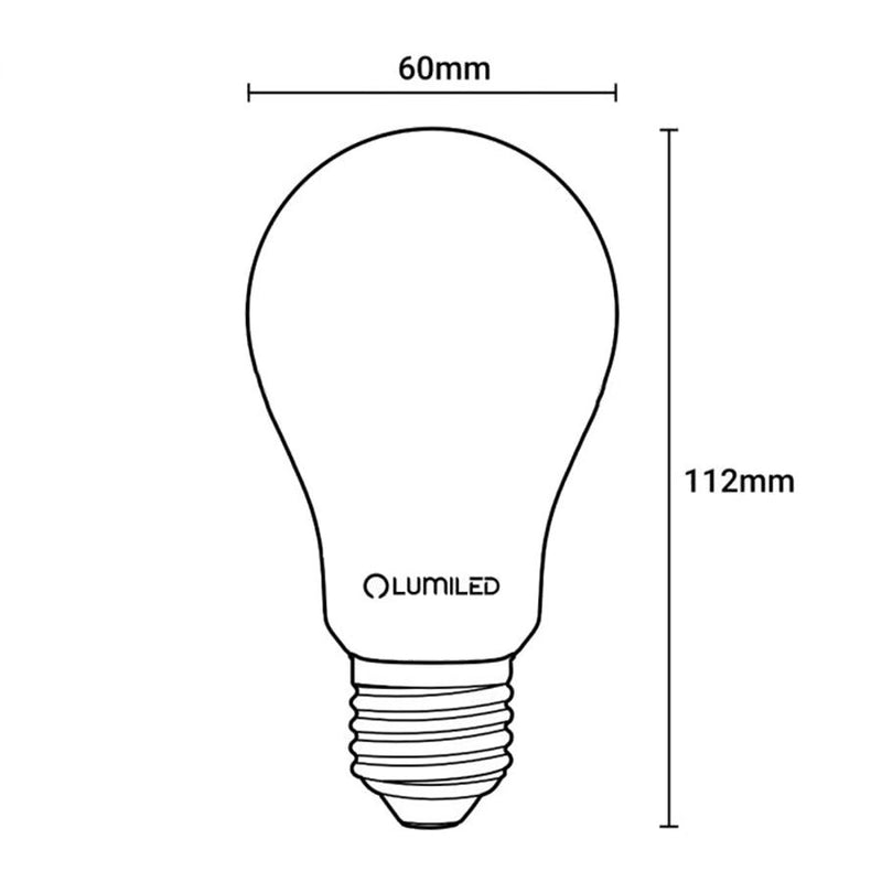 Żarówka LED E27 mleczna Filament (A60, 8W = 75W) (1055lm 4000K) Lumiled