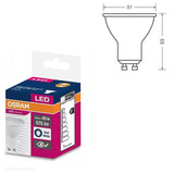 Żarówka LED GU10 Przeźroczysta, 36° (6,9W = 80W) (575lm, 4000K/6500K/2700K) Osram/OSRLED2430