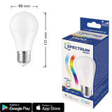 Żarówka Smart WiFi ściemnialna, LED E27 (A65, 13W=98W) (1500lm, 3000K-6500K, RGB+CCT) WOJSMA0010