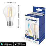 Żarówka Smart WiFi ściemnialna, LED E27 Filament (A60, 5W=52W) (680lm, 3000K-6500K, CCT) WOJSMA0030