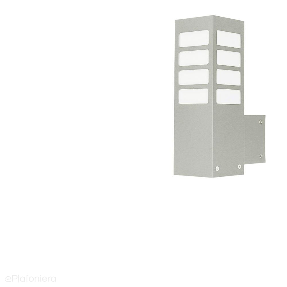 Zewnętrzna lampa ogrodowa ścienna - kinkiet (8x8cm, 1xE27) Radex (Arkad 2K)