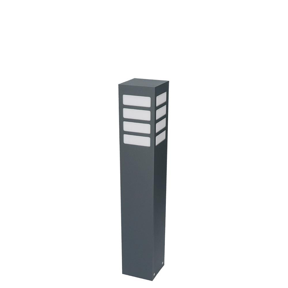 Zewnętrzna lampa ogrodowa stojąca - słupek 25/50/75cm (8x8cm, 1xE27) Radex (Arkad 2)
