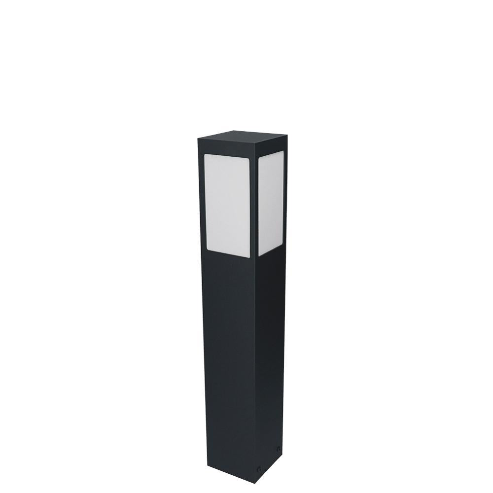Zewnętrzna lampa ogrodowa stojąca - słupek 25/50/75cm (8x8cm, 1xE27) Radex (Arkad 3)