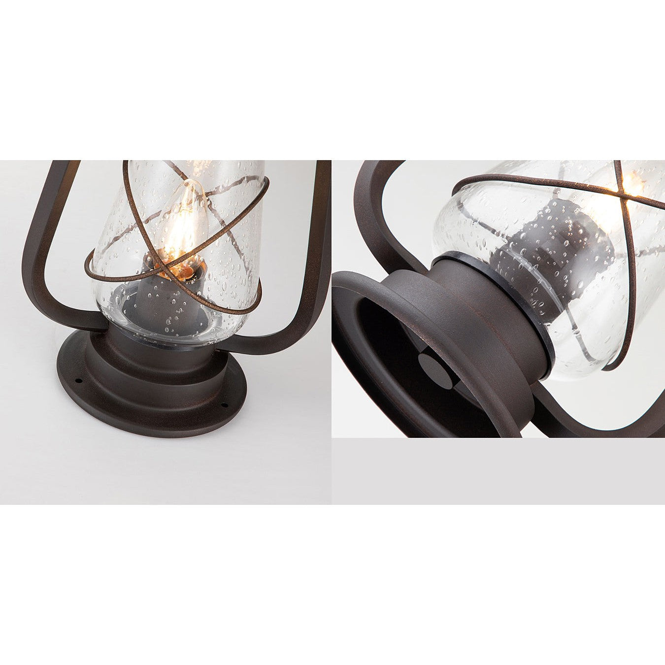 Zewnętrzna latarnia, metalowa lampa ścienna, 1xE14 Elstead (Miners)