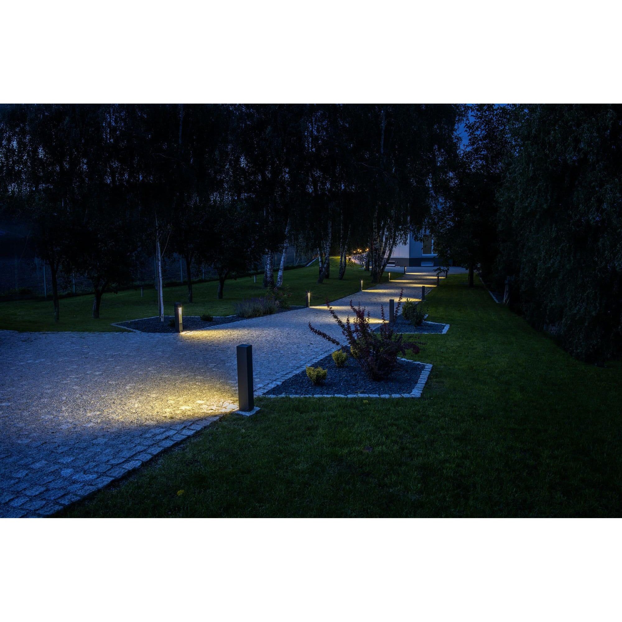 Zewnętrzna nowoczesna lampa ogrodowa stojąca - słupek 60/80cm (10x10cm, 1xGU10) Radex (Modern)