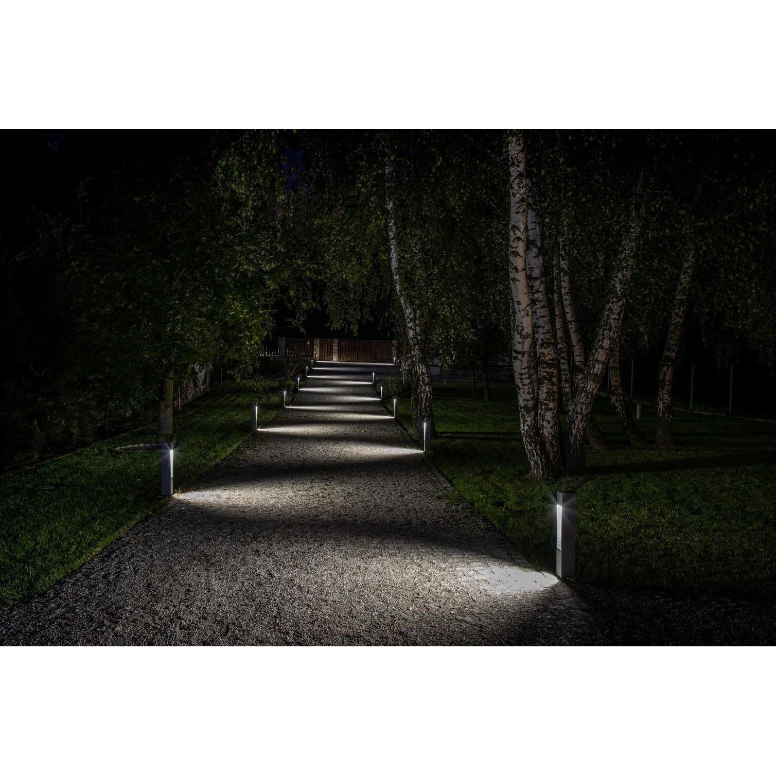 Zewnętrzna nowoczesna lampa ogrodowa stojąca - słupek 60/80cm (10x10cm, 1xGU10) Radex (Modern)