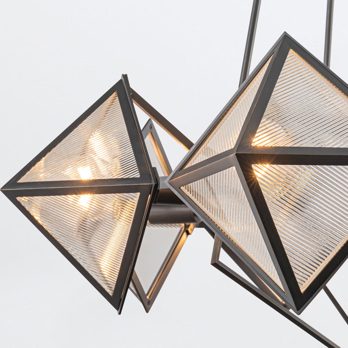 Żyrandol Cairo - 8 źródeł światła - Miejski brąz, Alora - ePlafoniera.pl