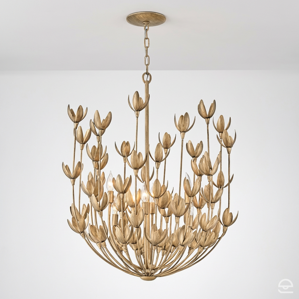 Żyrandol Flora - 6 źródeł światła - Oksydowane złoto, Hinkley