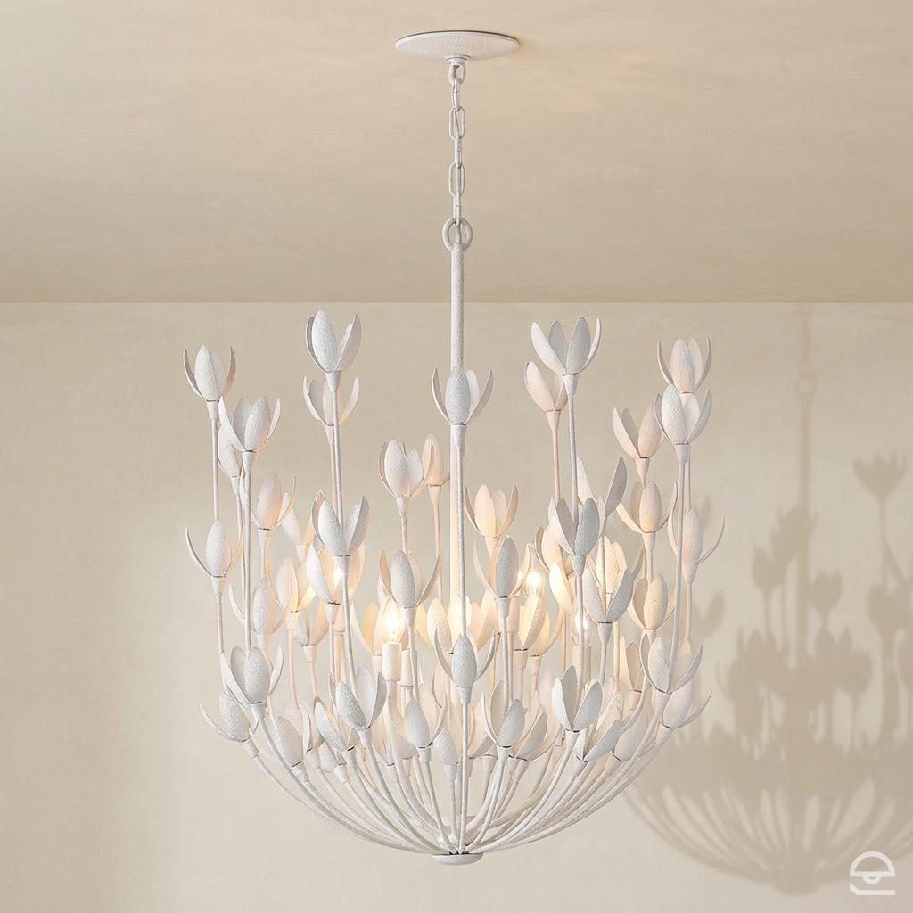 Żyrandol Flora - 6 źródeł światła - Tynk strukturalny, Hinkley