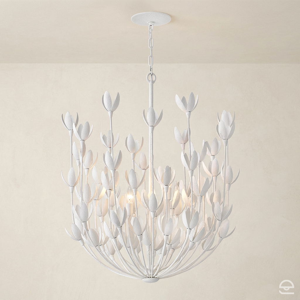 Żyrandol Flora - 6 źródeł światła - Tynk strukturalny, Hinkley