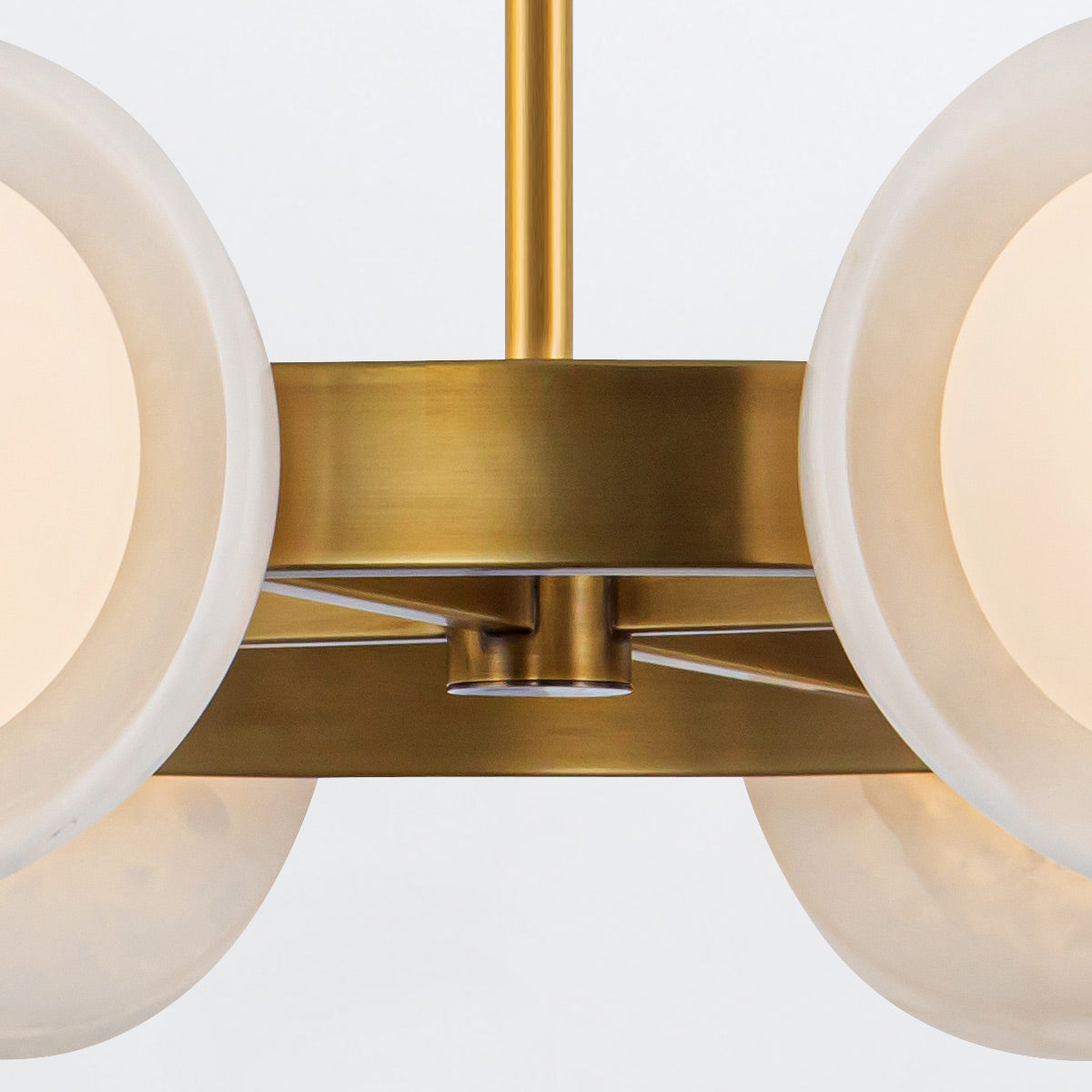 Żyrandol LED Alonso - Vintage mosiądz, Alora - ePlafoniera.pl