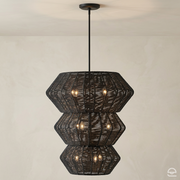 Żyrandol Luca - 10 źródeł światła - Czarny, Hinkley