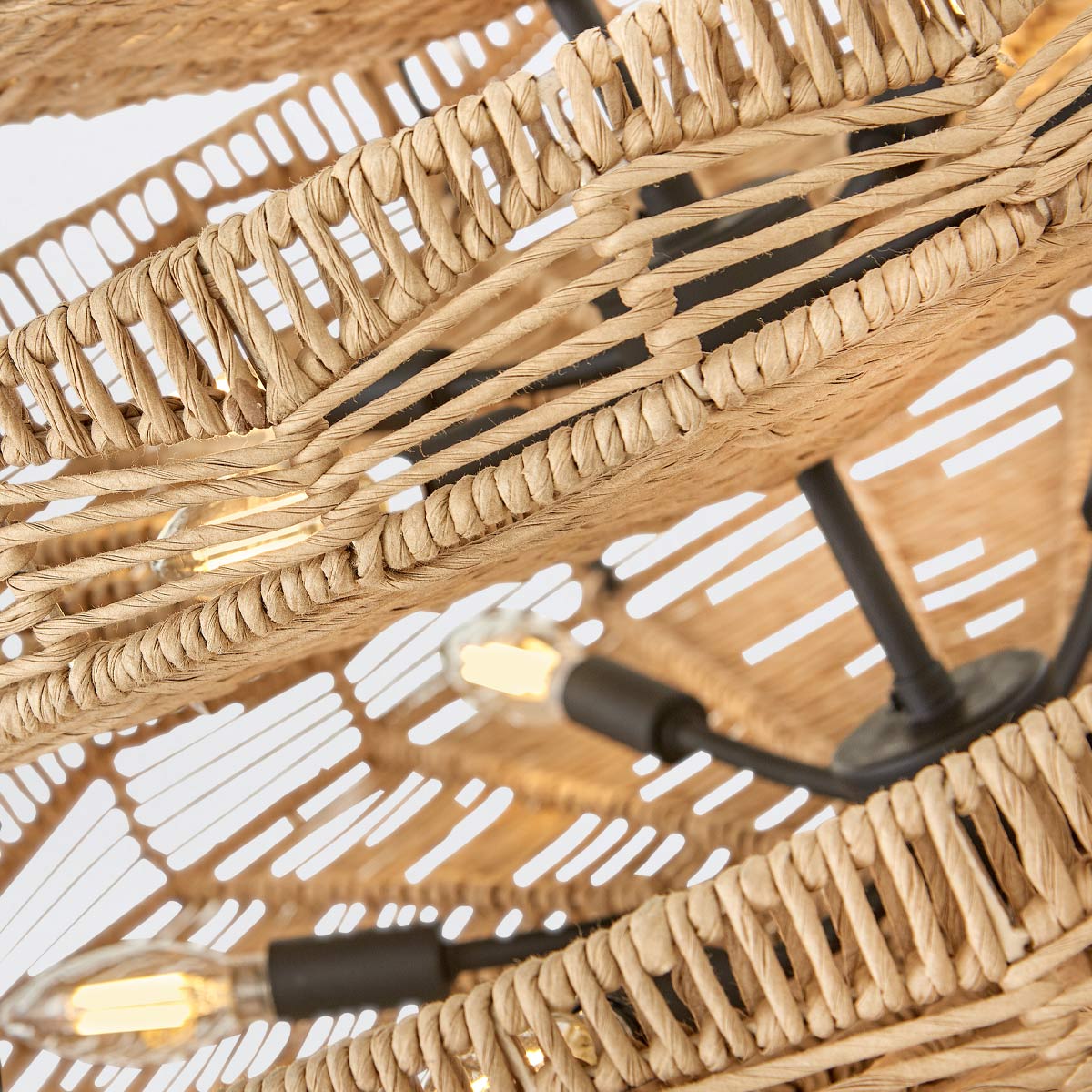 Żyrandol Ophelia - 13 źródeł światła - Czarny, karmelowy beż, Hinkley - ePlafoniera.pl