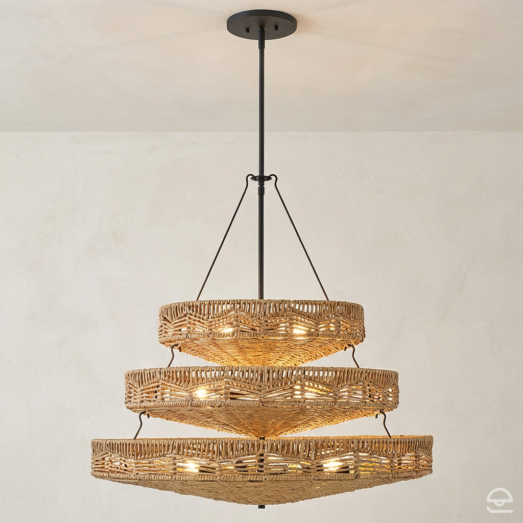 Żyrandol Ophelia - 13 źródeł światła - Czarny, karmelowy beż, Hinkley