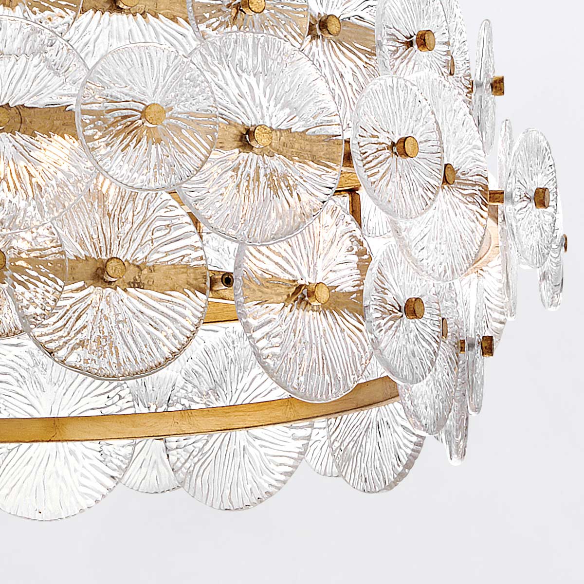 Żyrandol Rene - 6 źródeł światła - Przecierany mosiądz, Hinkley - ePlafoniera.pl