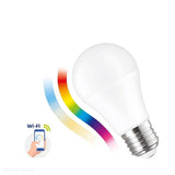 Żarówka Smart WiFi ściemnialna, LED E27 (A60, 9W=62W) (850lm, 3000K-6500K, RGB+CCT) WOJSMA0005