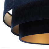 Welurowa lampa 60cm - abażur do salonu sypialni 1xE27 (Trinity 044) ręcznie robiony