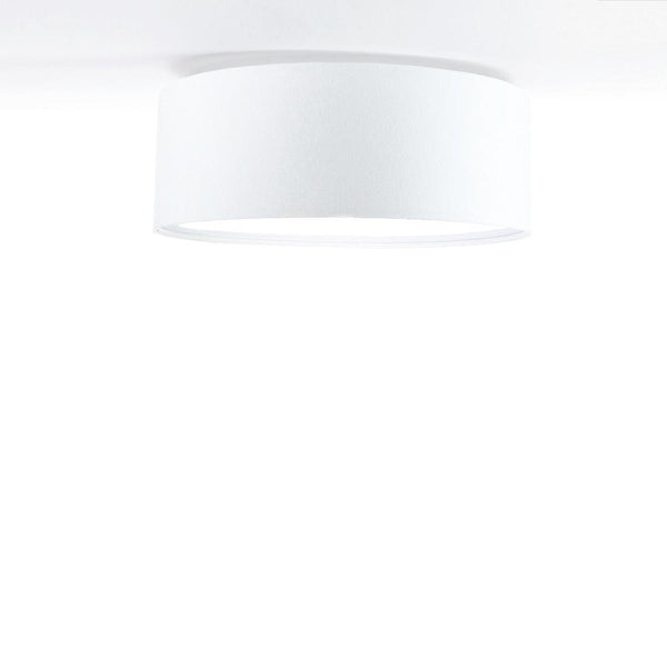 Welurowa lampa sufitowa - biały plafon abażur do salonu sypialni 2xE27 (090-060) ręcznie robiony