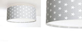 Welurowa lampa sufitowa gwiazdki - plafon abażur do salonu sypialni 2xE27 (090-080) ręcznie robiony