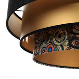 Welurowa lampa 60cm - abażur do salonu sypialni 1xE27 (Trinity 083) ręcznie robiony