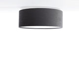 Welurowa lampa sufitowa - grafitowy plafon abażur do salonu sypialni 2xE27 (090-090) ręcznie robiony