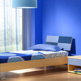 Welurowa lampa sufitowa - niebieski plafon abażur do salonu sypialni 2xE27 (090-092) ręcznie robiony